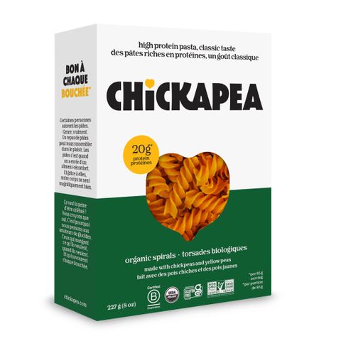 Chickapea Organic Spiral Chickpea & Yellow Pea Pasta