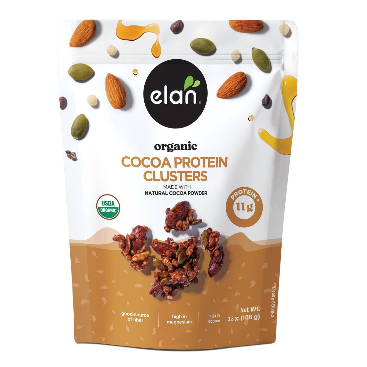 Organic Cocoa Protein Clusters