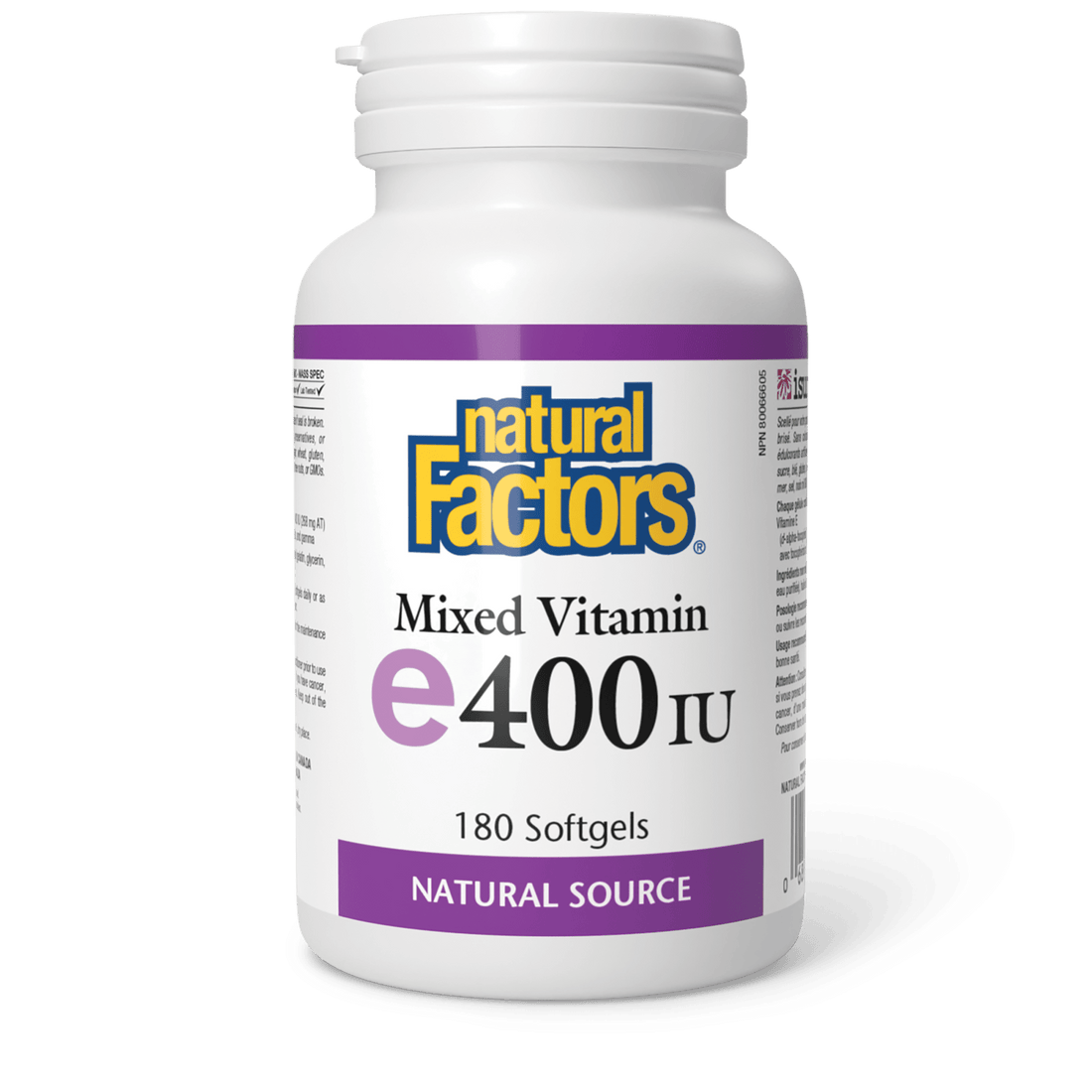 Natural Factors Vitamin E 400IU