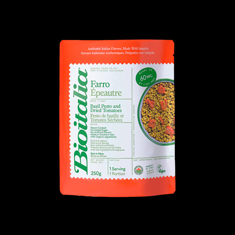 Bioitalia Organic Farro With Basil Pesto & Dried Tomatoes