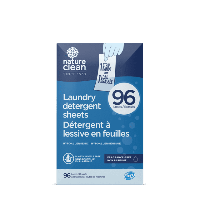 Nature Clean Fragrance-Free Laundry Detergent Sheets