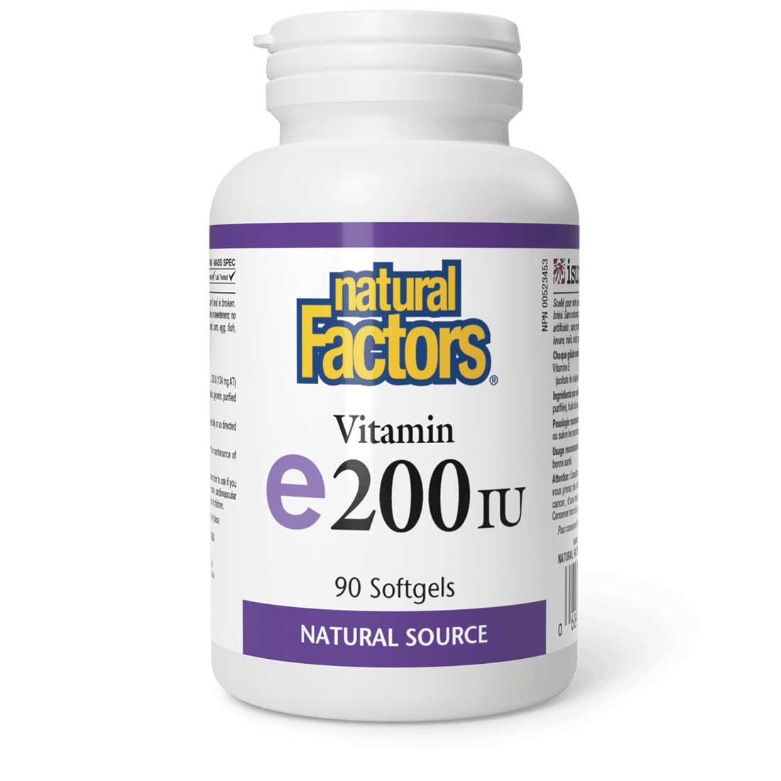 Natural Factors Vitamin E 200IU