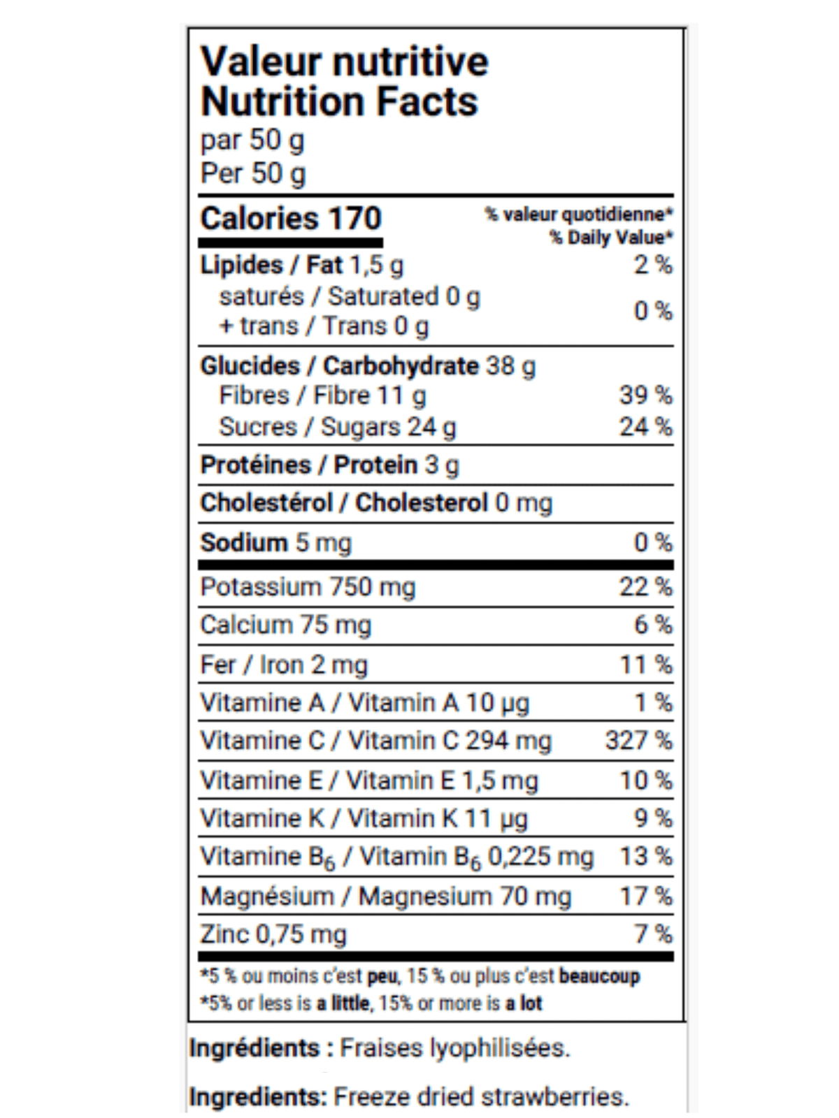 Sublima Freeze Dried Strawberries