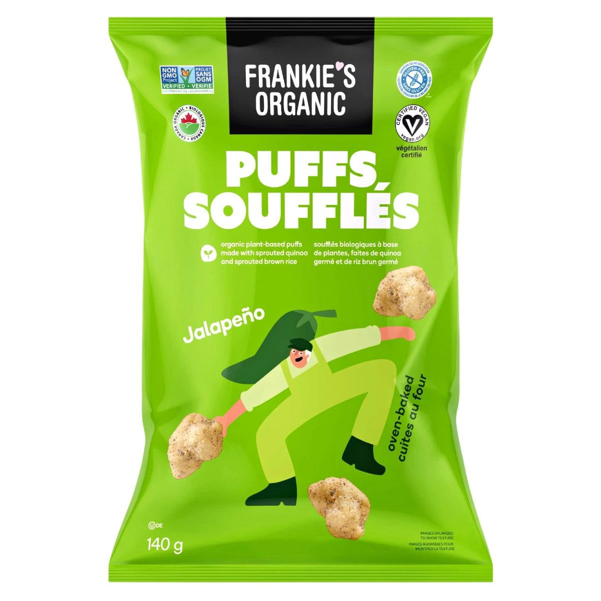 Frankie's Organic Organic Vegan Gluten-Free Jalapeno Puffs