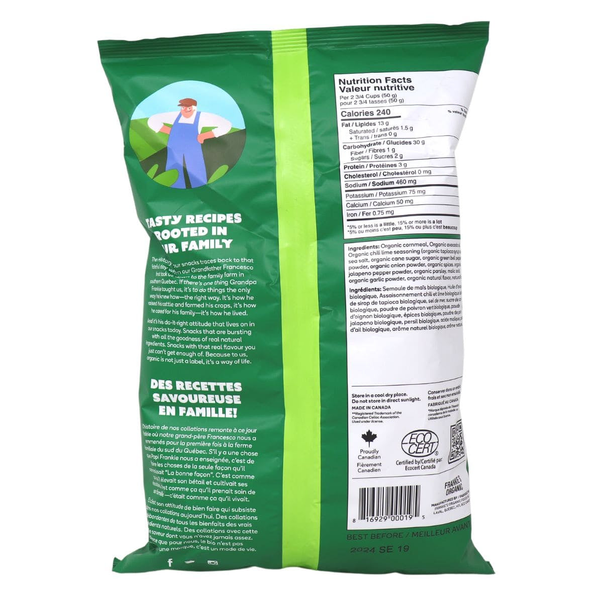 Frankie's Organic Organic Vegan Avocado Oil & Chili Lime Puffcorn