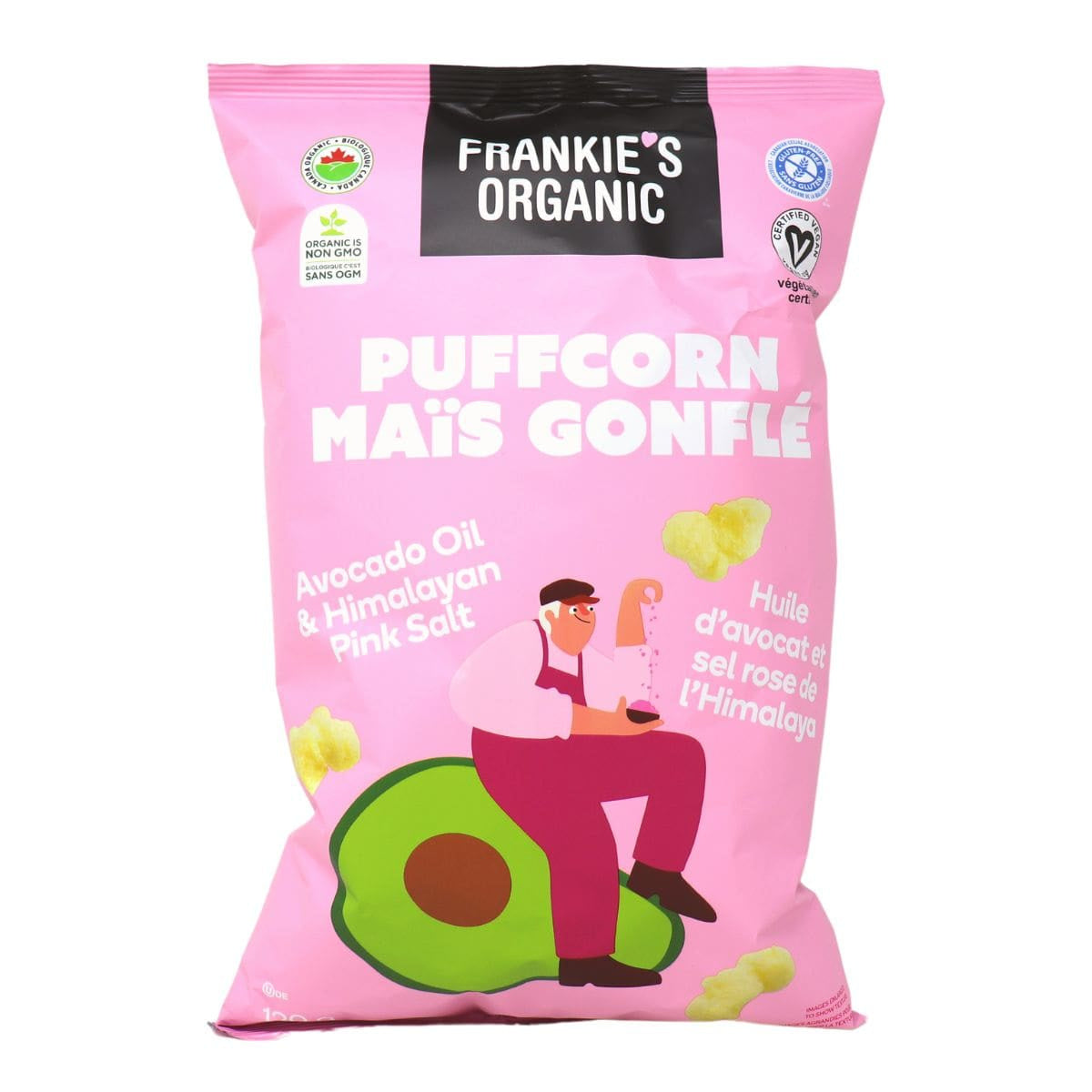 Frankie's Organic Organic Vegan Gluten-Free Avocado Oil & Himalayan Pink Salt Puffcorn
