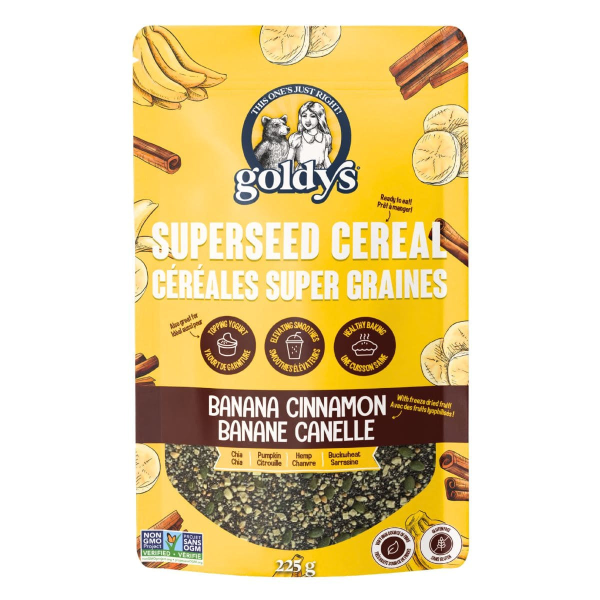 Goldys Banana Cinnamon Superseed Cereal