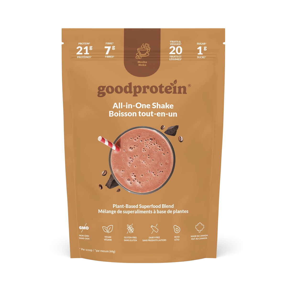 Mocha Plant-Based All-in-One Protein