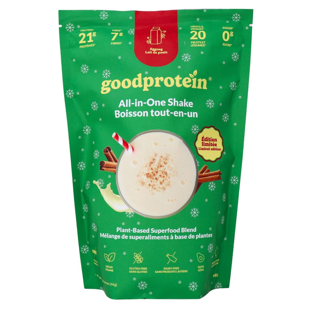 Eggnog Plant-Based All-in-One Protein Powder