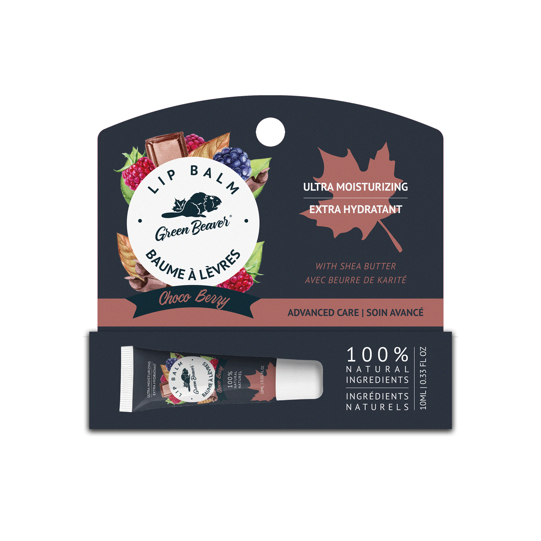 Green Beaver Choco Berry Lip Balm with Shea Butter