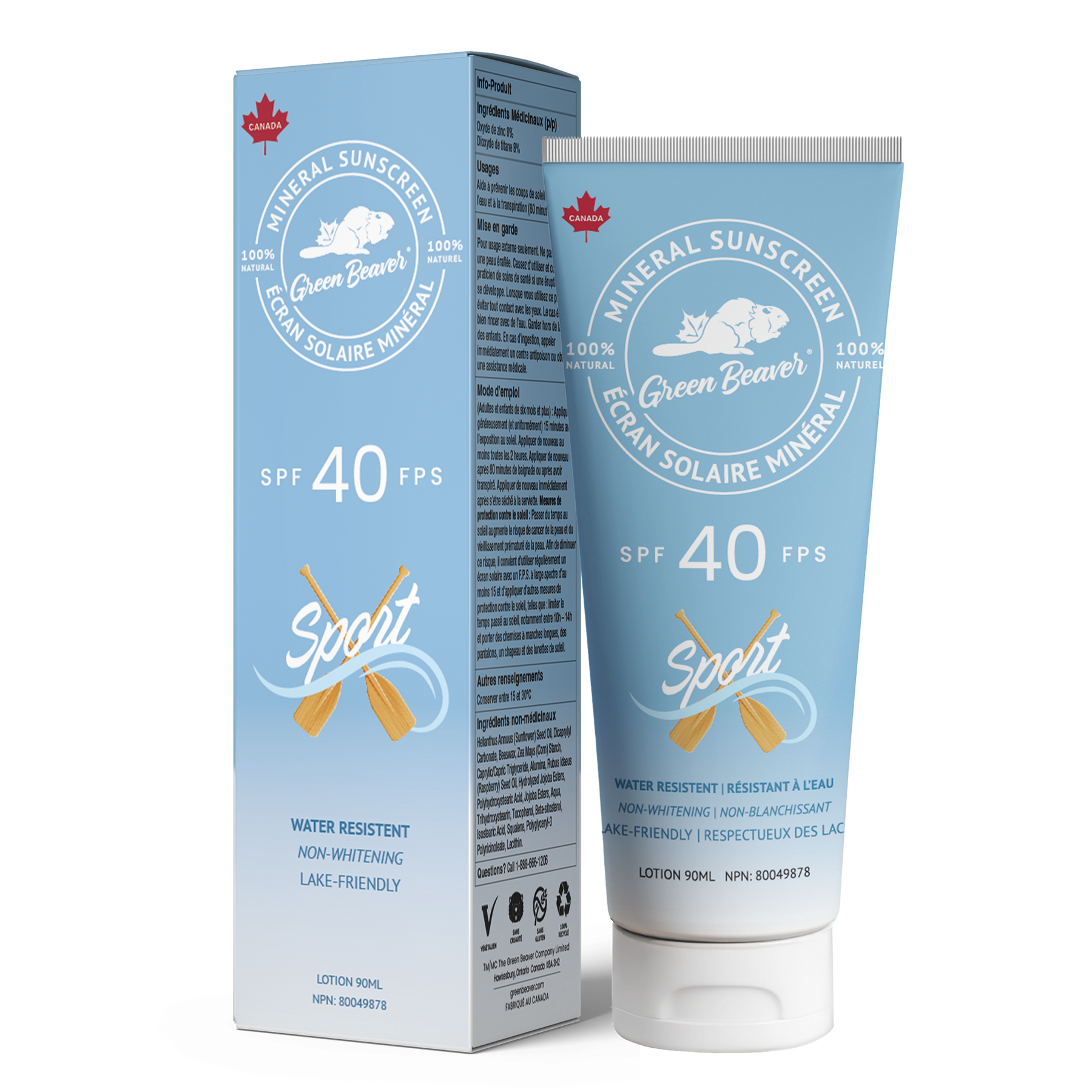 Green Beaver Adult SPF40 Sunscreen