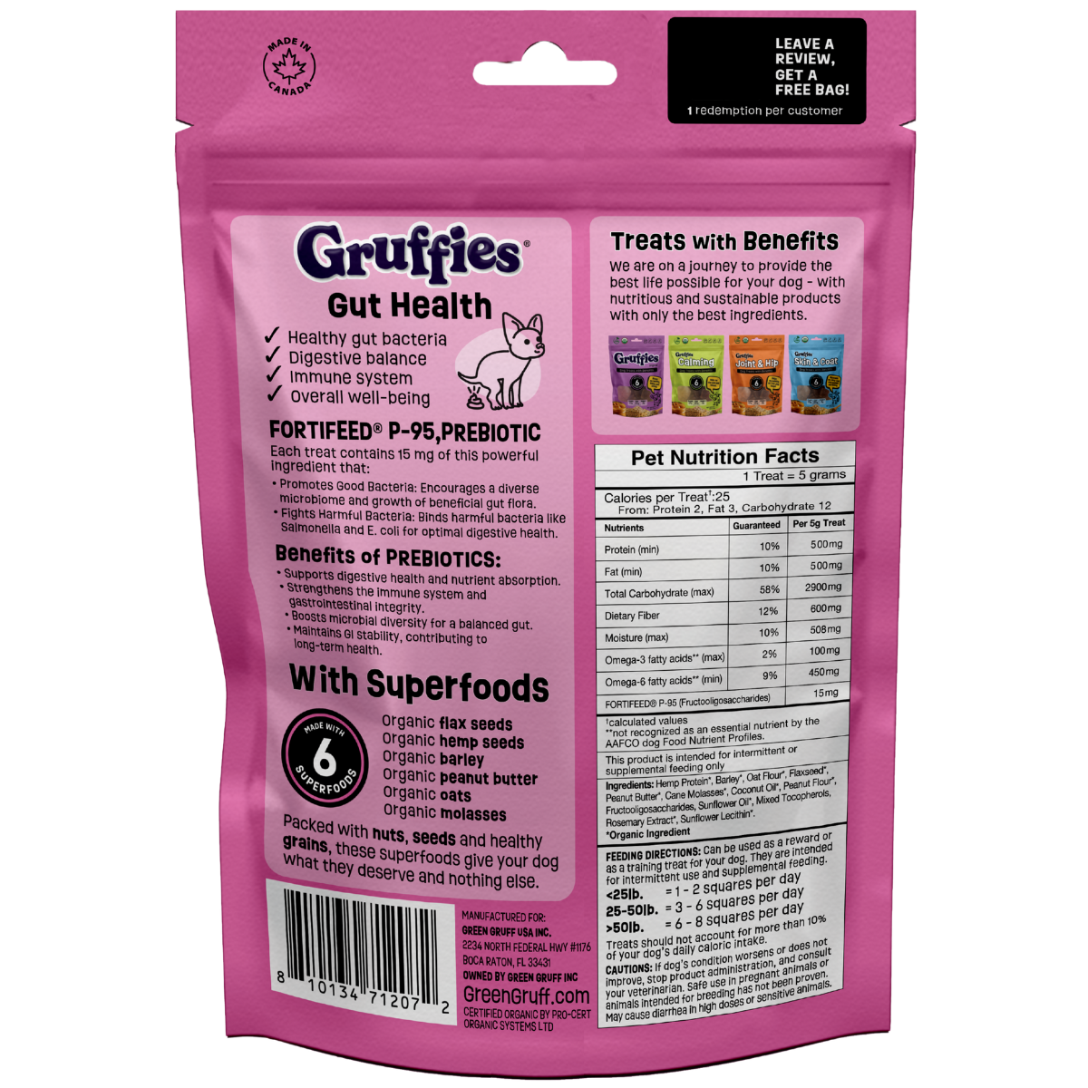 Gruffies Gut Health Dog Treats