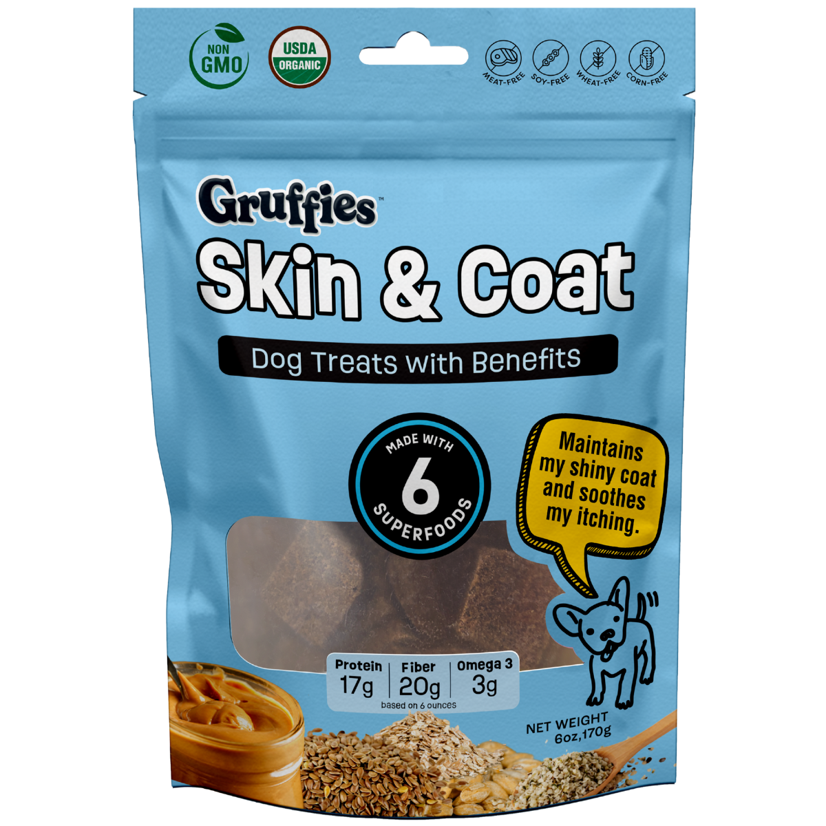 Gruffies Skin & Coat Dog Treats