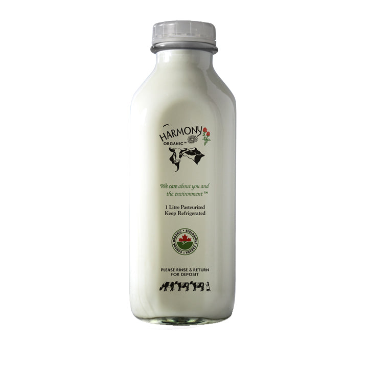Harmony Organic Unhomogenized Whole Milk Glass