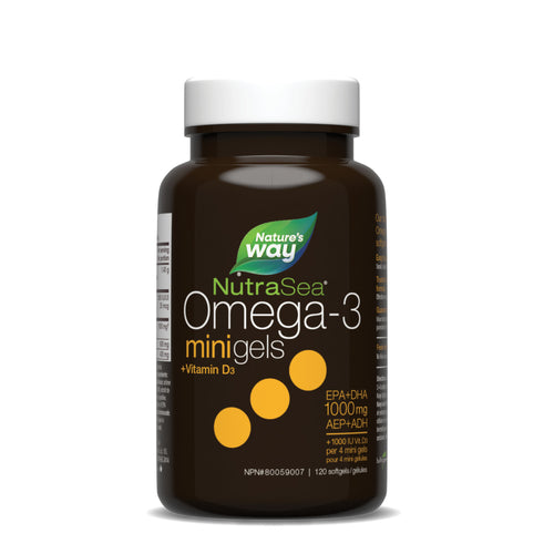 Nature's Way Omega 3 Minigels +Vitamin D