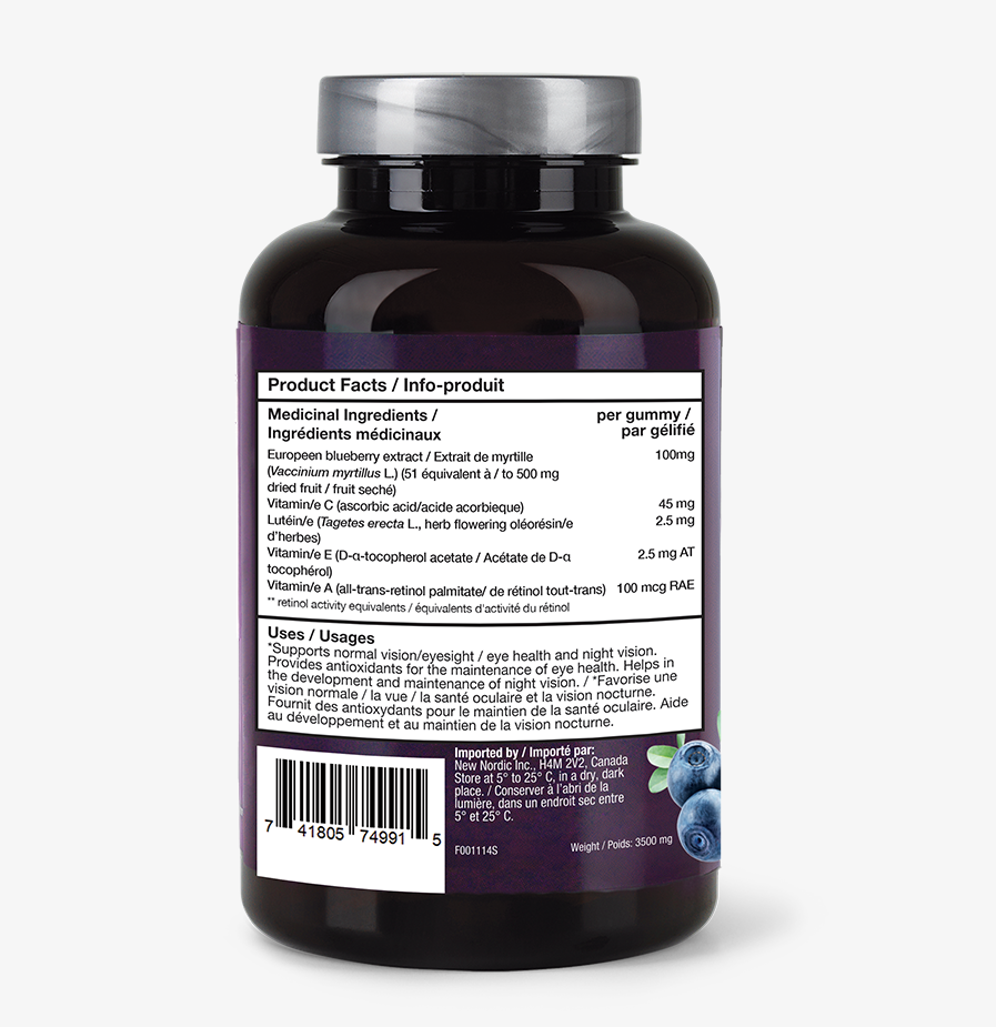 New Nordic Blue Berry Gummies
