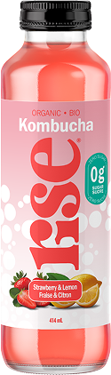 Organic Strawberry & Lemon Low-Sugar Kombucha