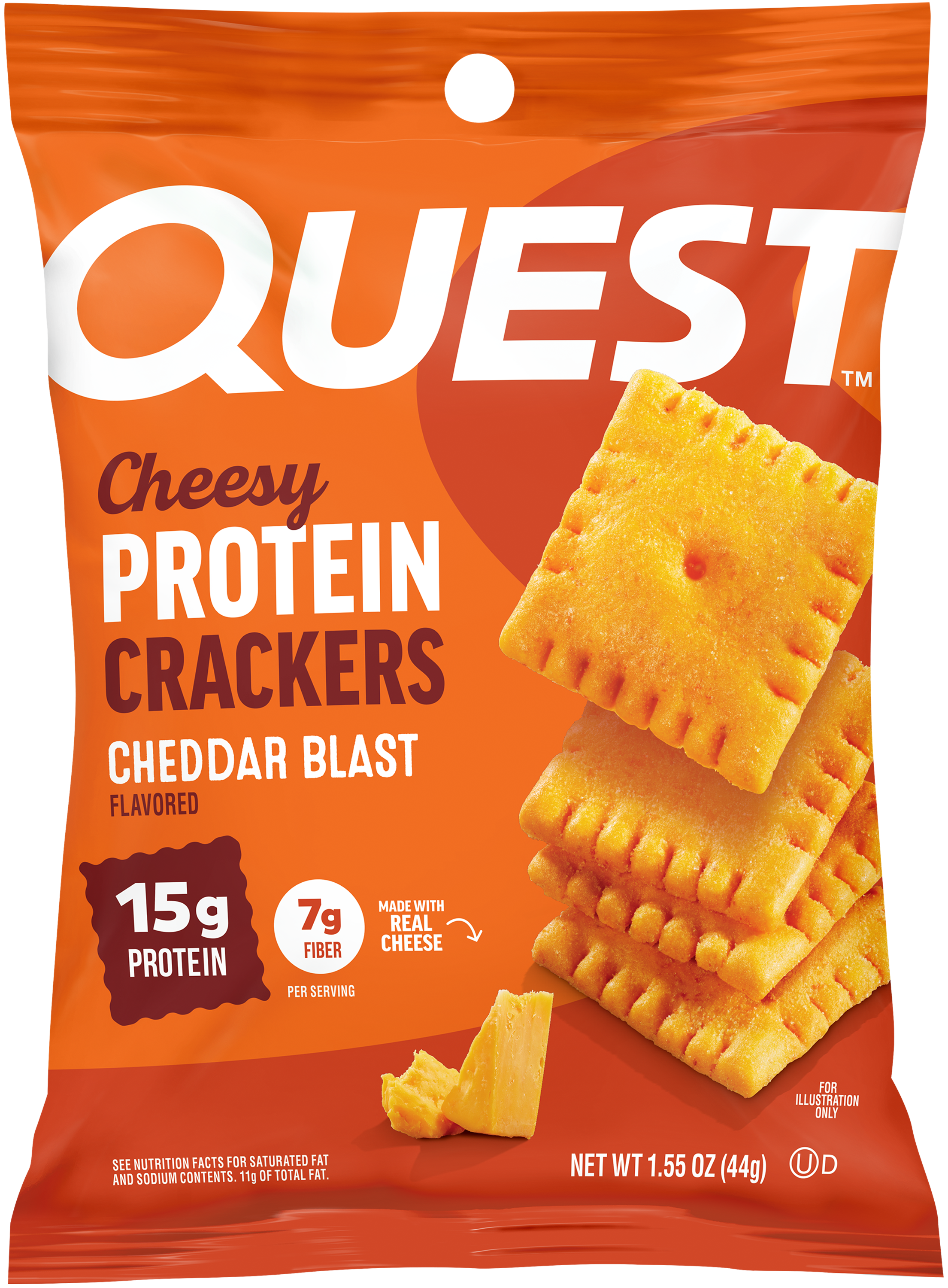 Quest Cheddar Blast Cheesy Protein Crackers