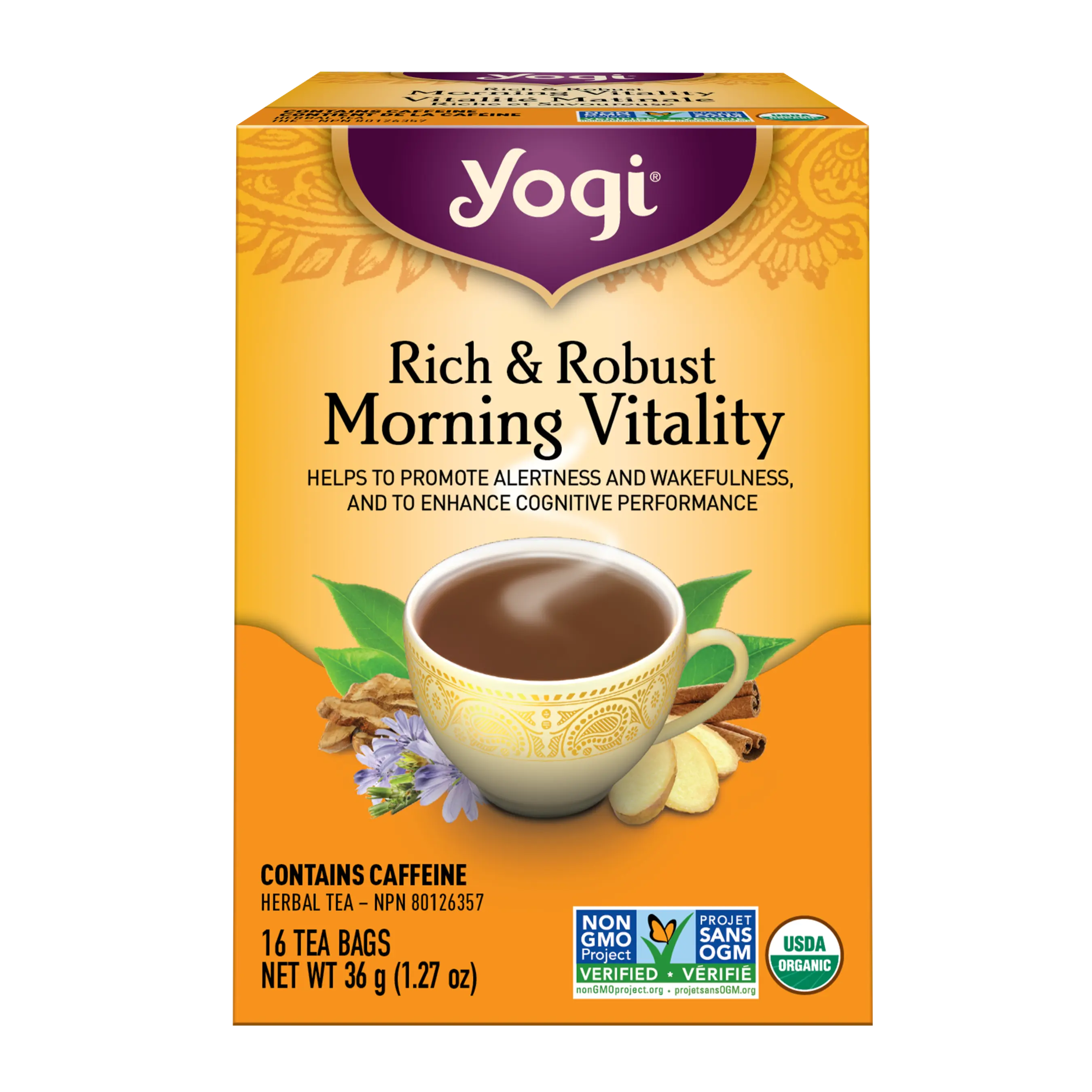 Yogi Tea Rich & Robust Morning Vitality Tea