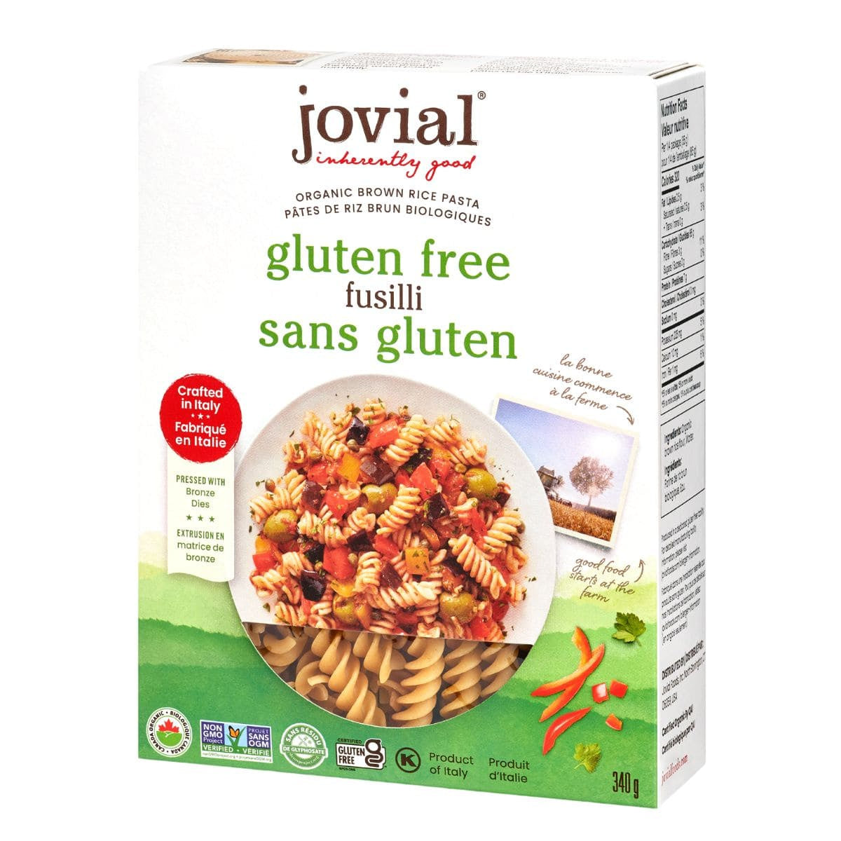 Jovial Organic Gluten Free Brown Rice Fusilli