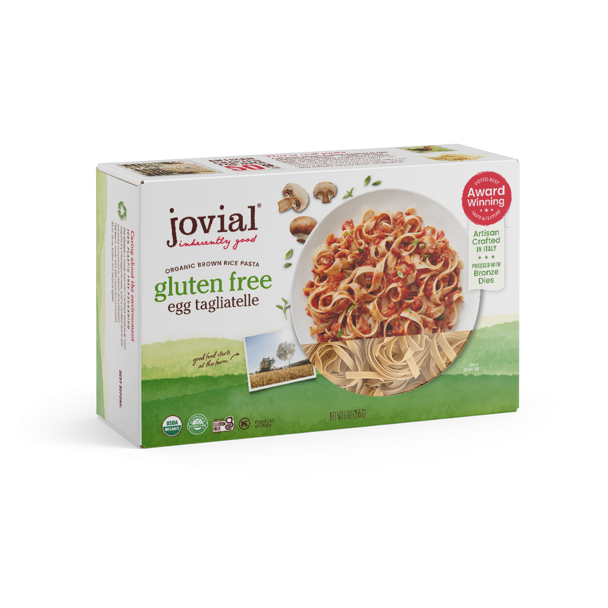 Organic Gluten Free Brown Rice Egg Tagliatelle