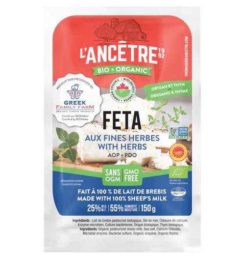 L'Ancetre Organic Greek Feta Cheese