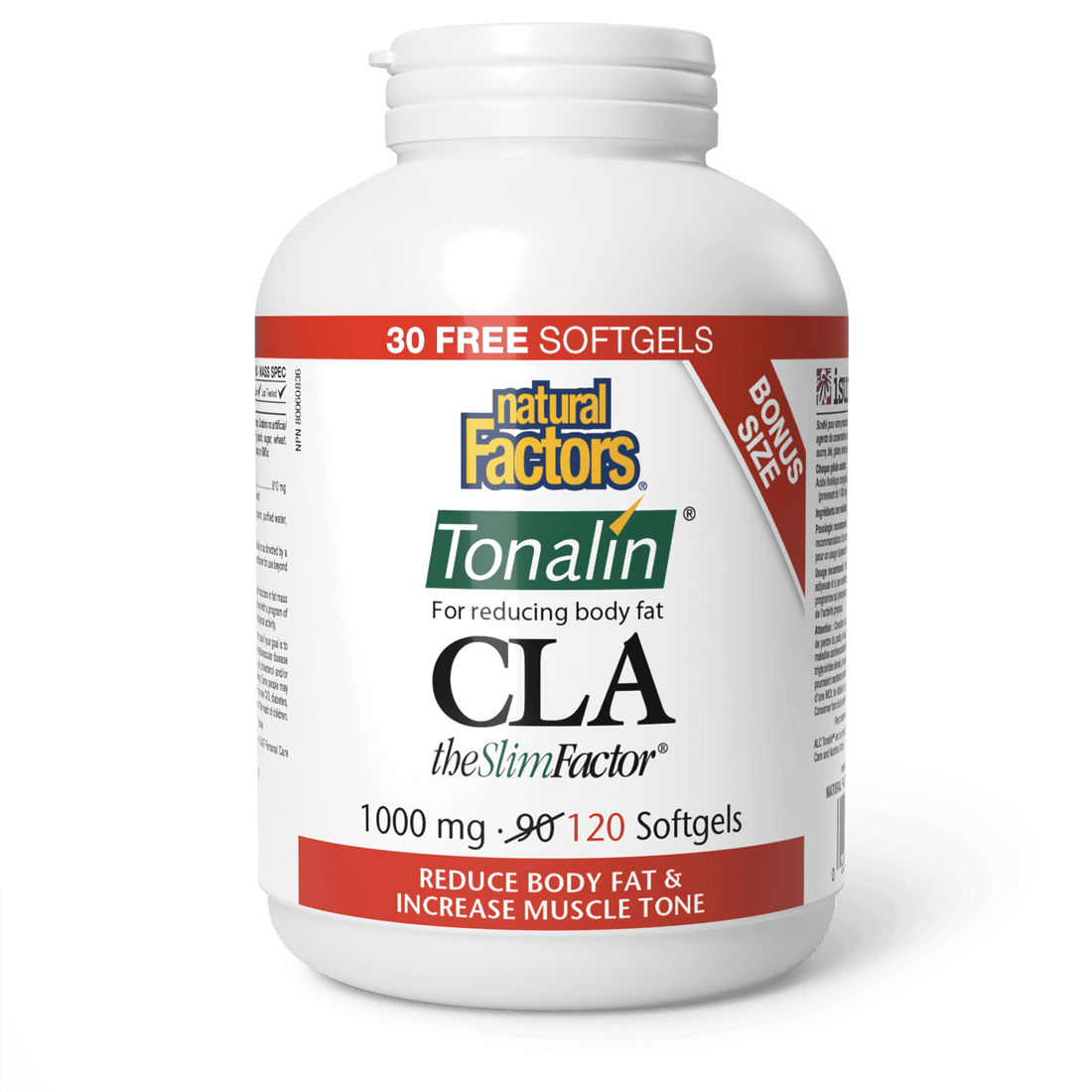 CLA Slim Factor 1,000mg - Bonus Size