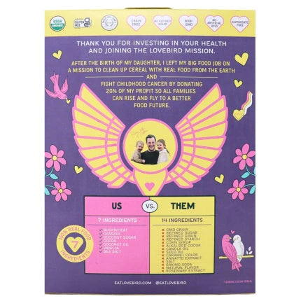 Lovebird Organic Grain-Free Cocoa O's Cereal