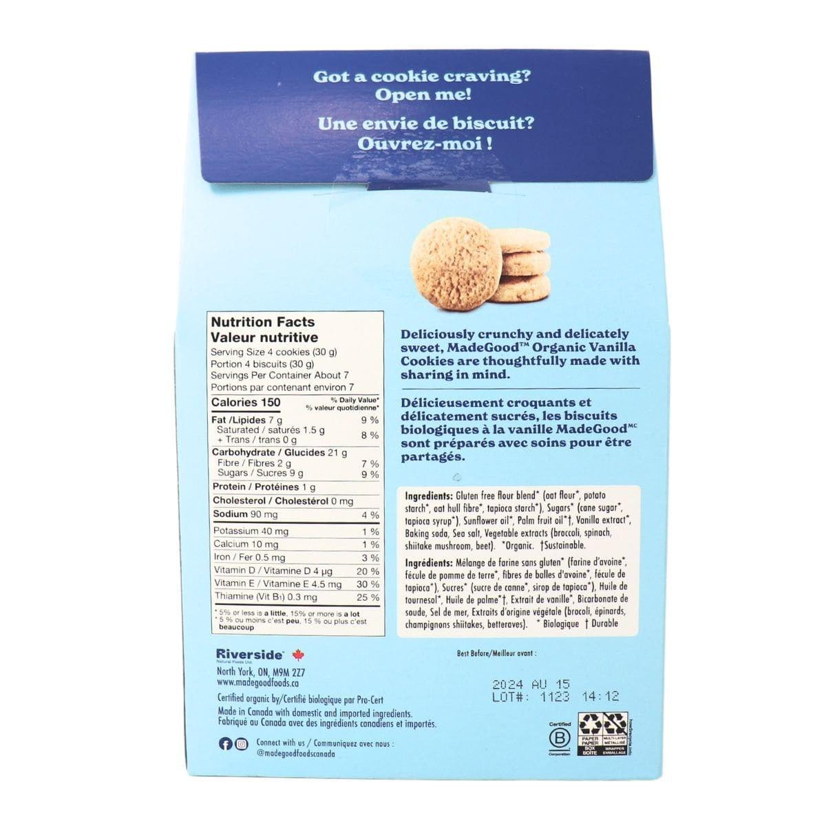 Made Good Vanilla Cookies