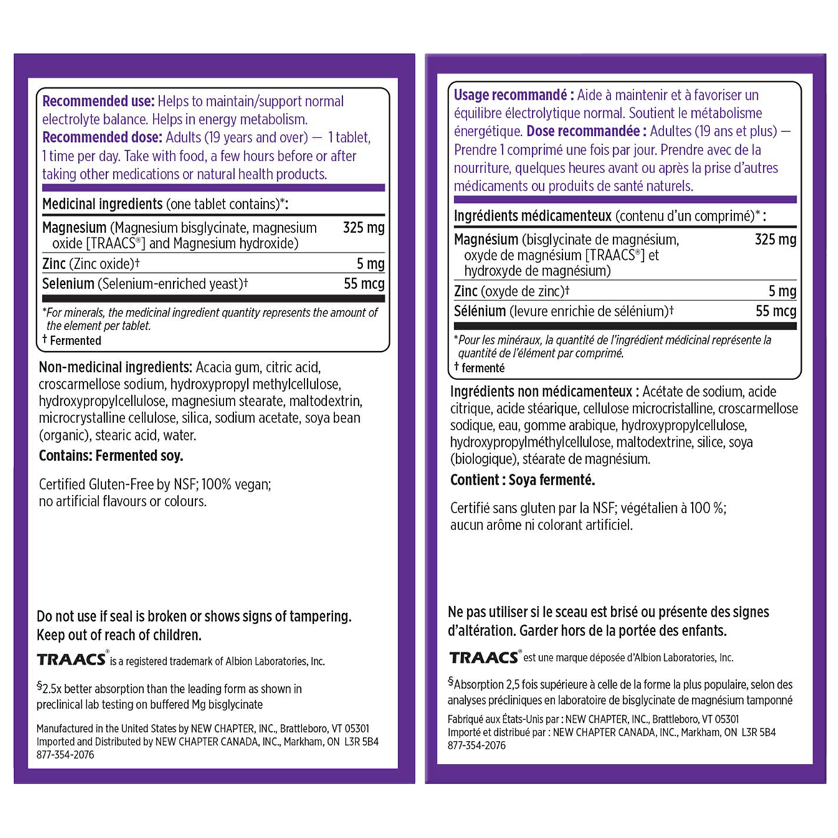 New Chapter Magnesium + Selenium & Zinc