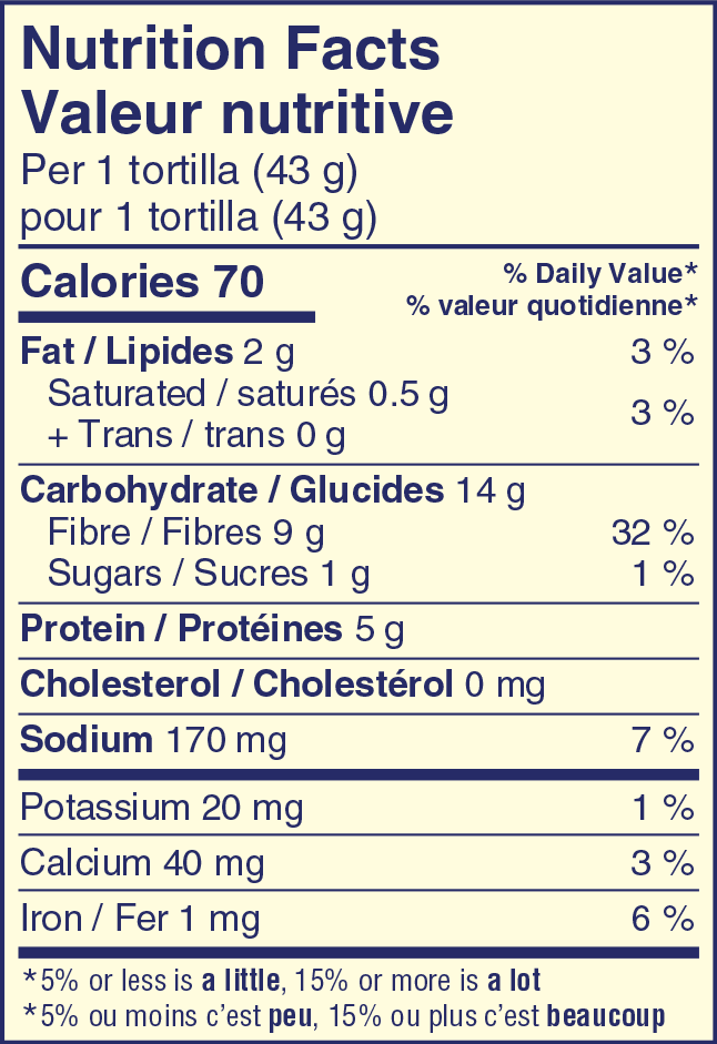 Sonora Keto Blend Tortilla