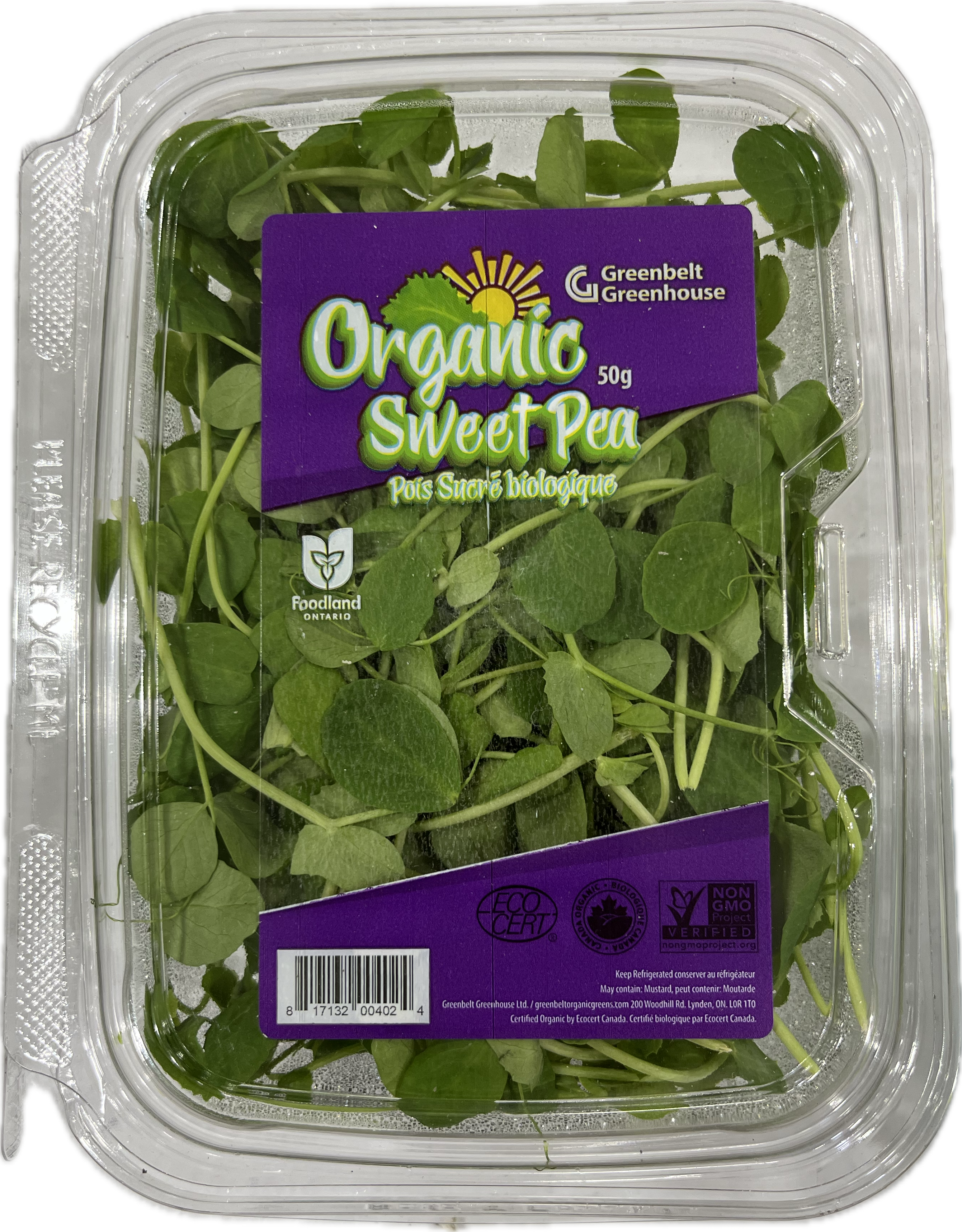 Greenbelt Organic Micro Sweet Pea