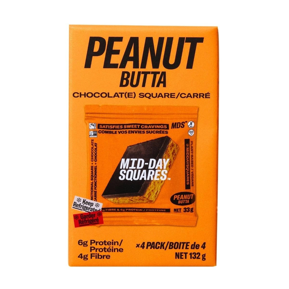 Mid Day Squares Peanut Butta 4 Pack