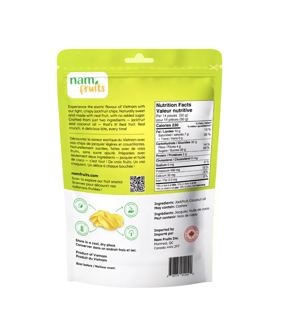Nam Fruits Crispy Jackfruit Chips