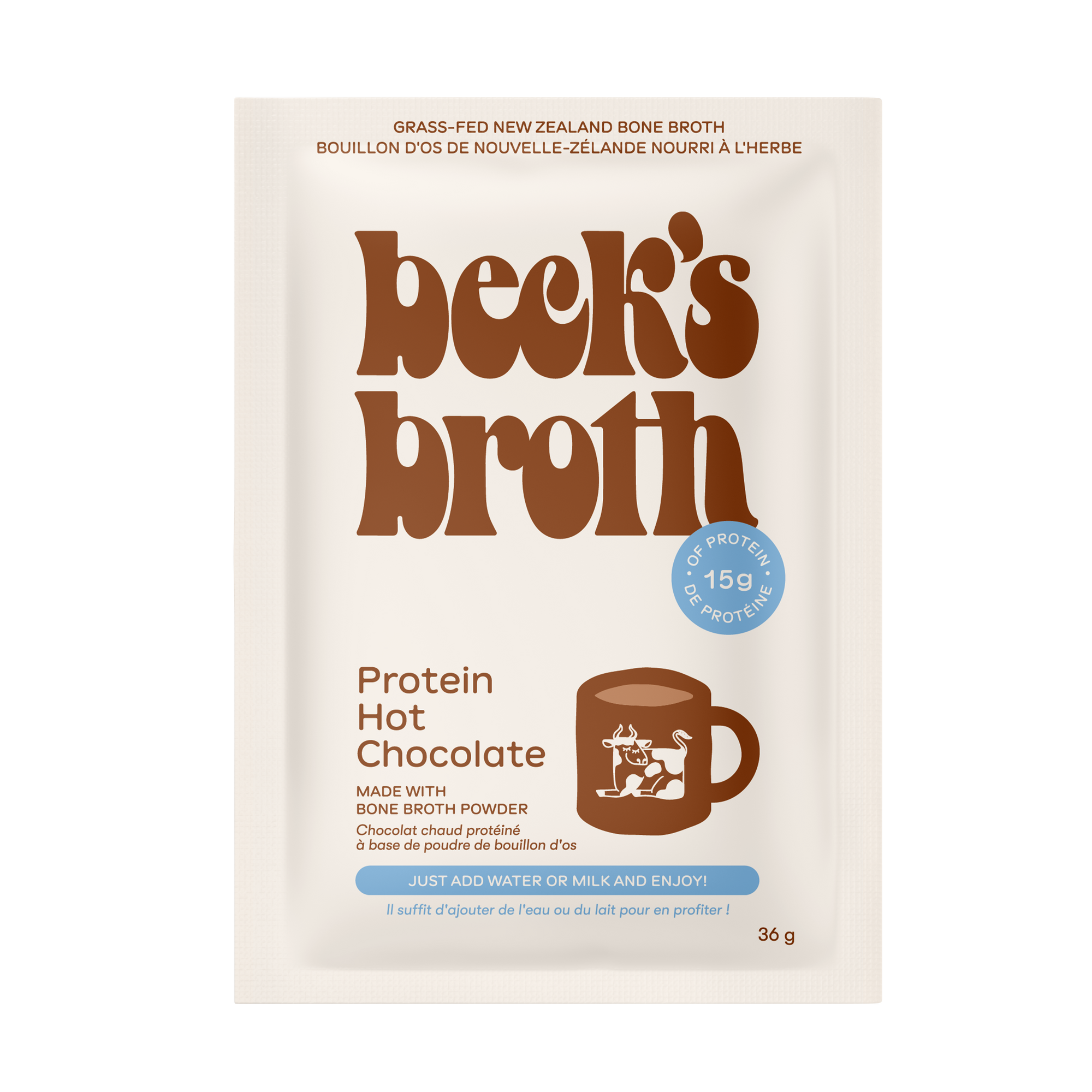 Protein Hot Chocolate with Grass-Fed New Zealand Bone Broth
