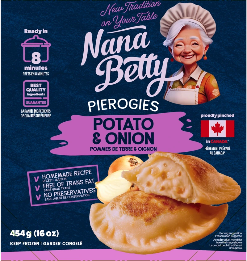 Nana Betty Potato & Onion Pierogies