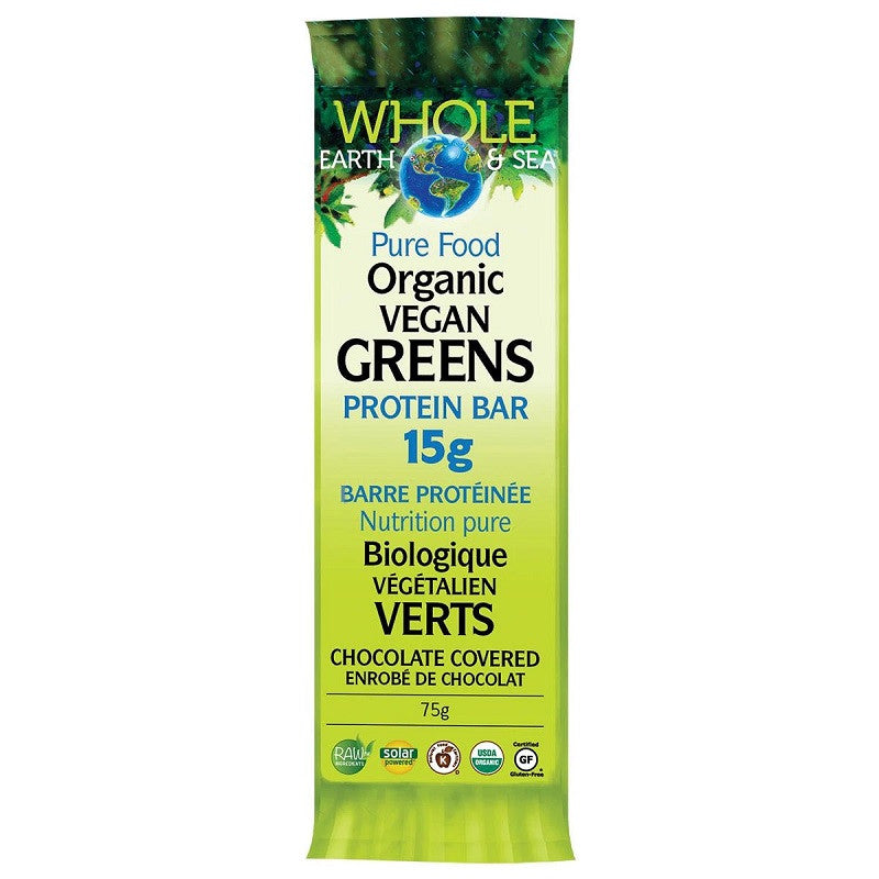 Whole Earth & Sea Organic Vegan Greens Protein Bar