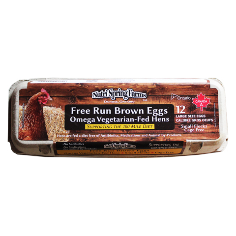 Nutri Spring Farms Free Run Brown Eggs