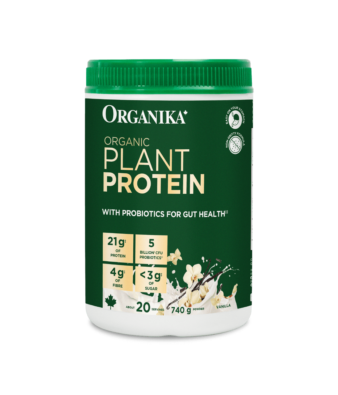 Organika Organic Vanilla Plant Protein With Probiotics