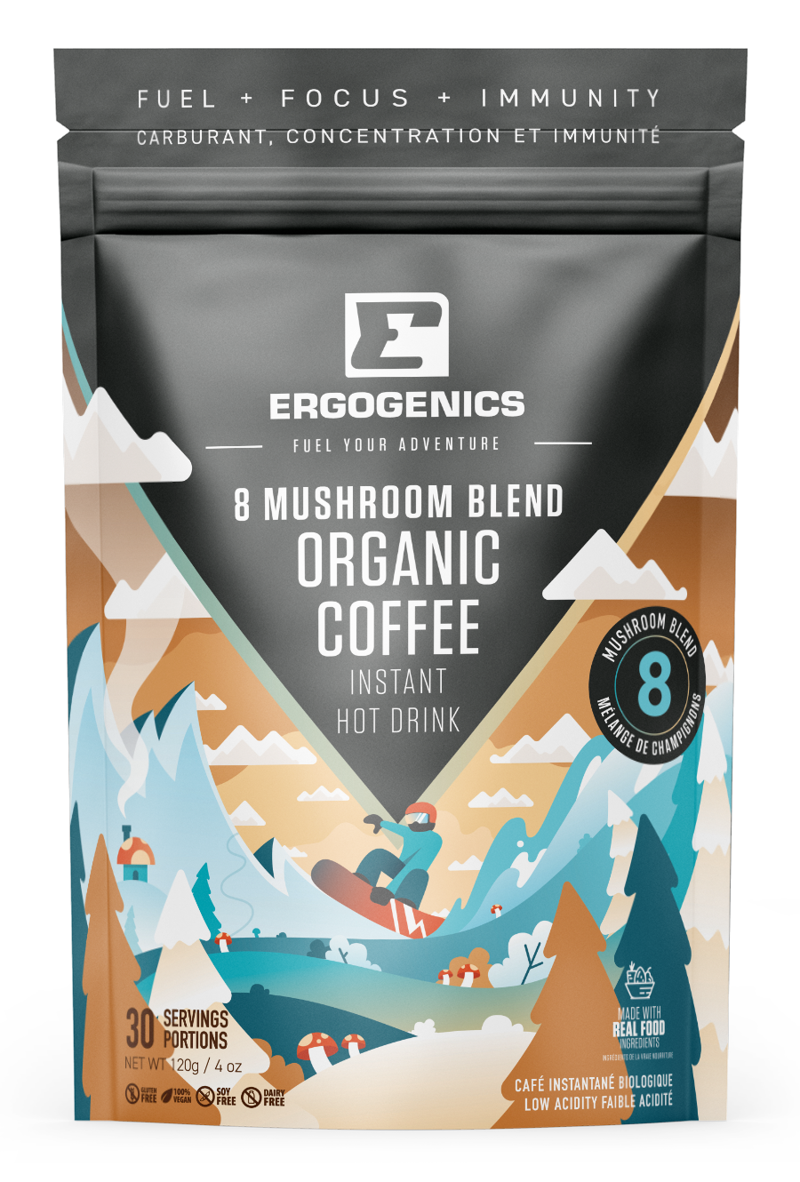 Ergogenics 8 Mushroom Blend Organic Coffee