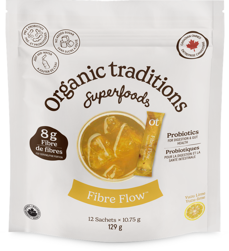Organic Traditions Yuzu-lime Fiber Flow 12 Pack