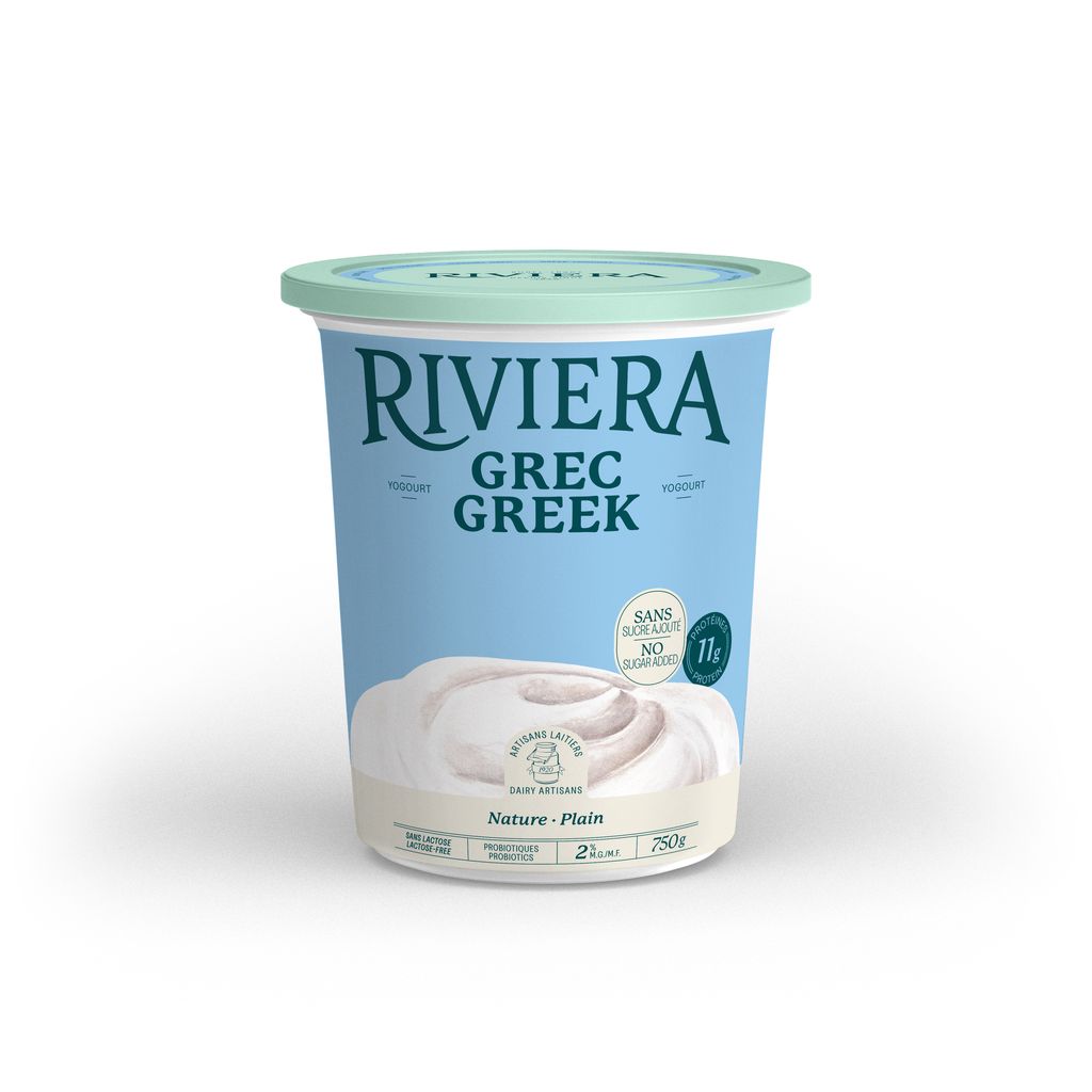 Riviera Organic 2% Greek Plain Yogurt
