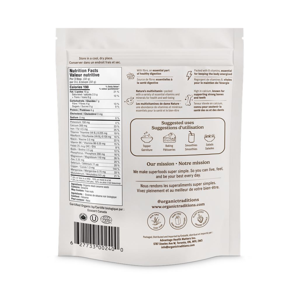 Organic Traditions Organic Black Sesame Seeds