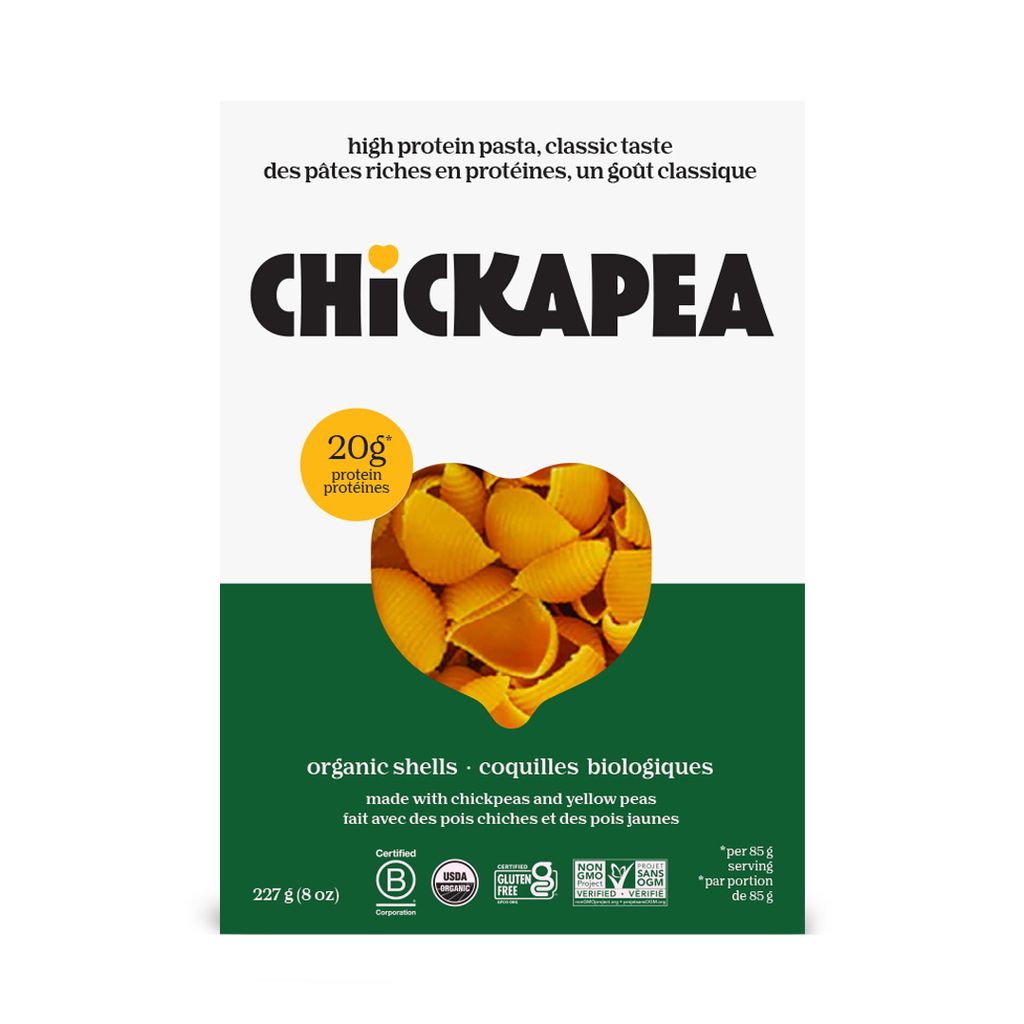 Chickapea Organic Shell Chickpea & Yellow Pea Pasta