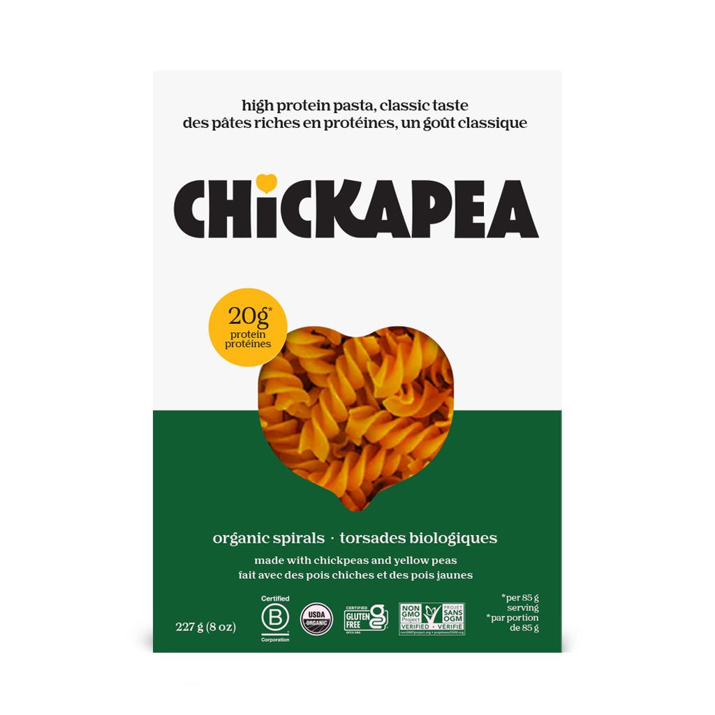 Chickapea Organic Spiral Chickpea & Yellow Pea Pasta
