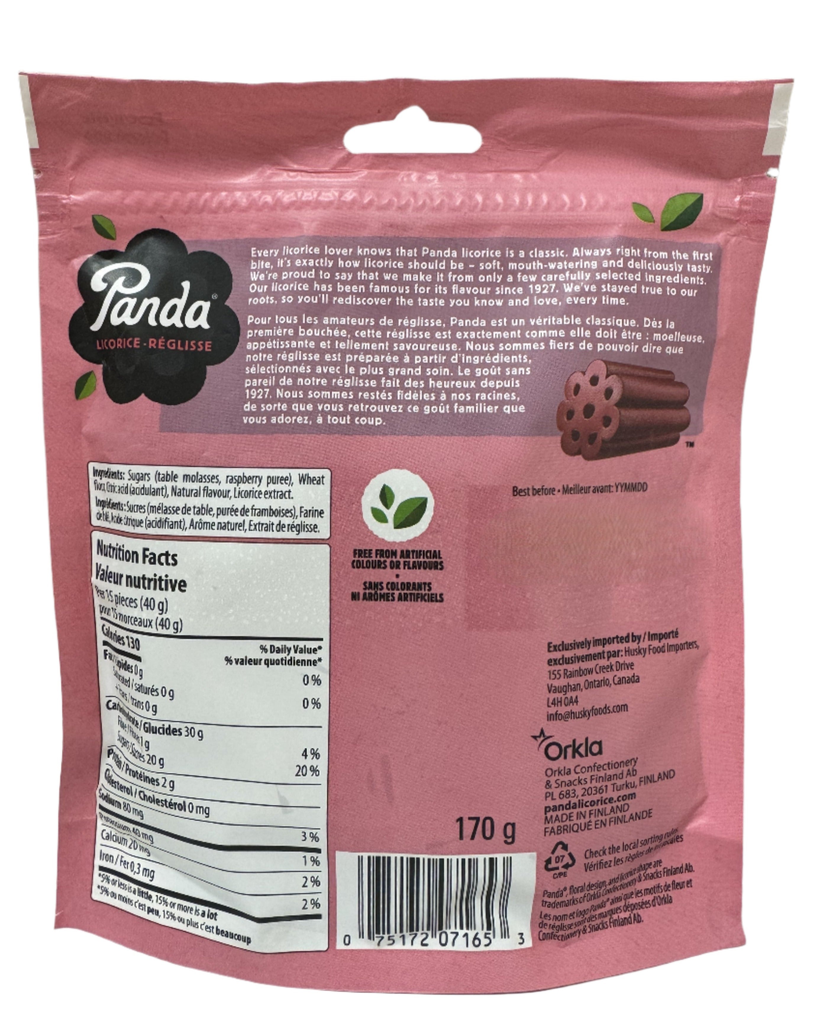 Panda Raspberry Licorice