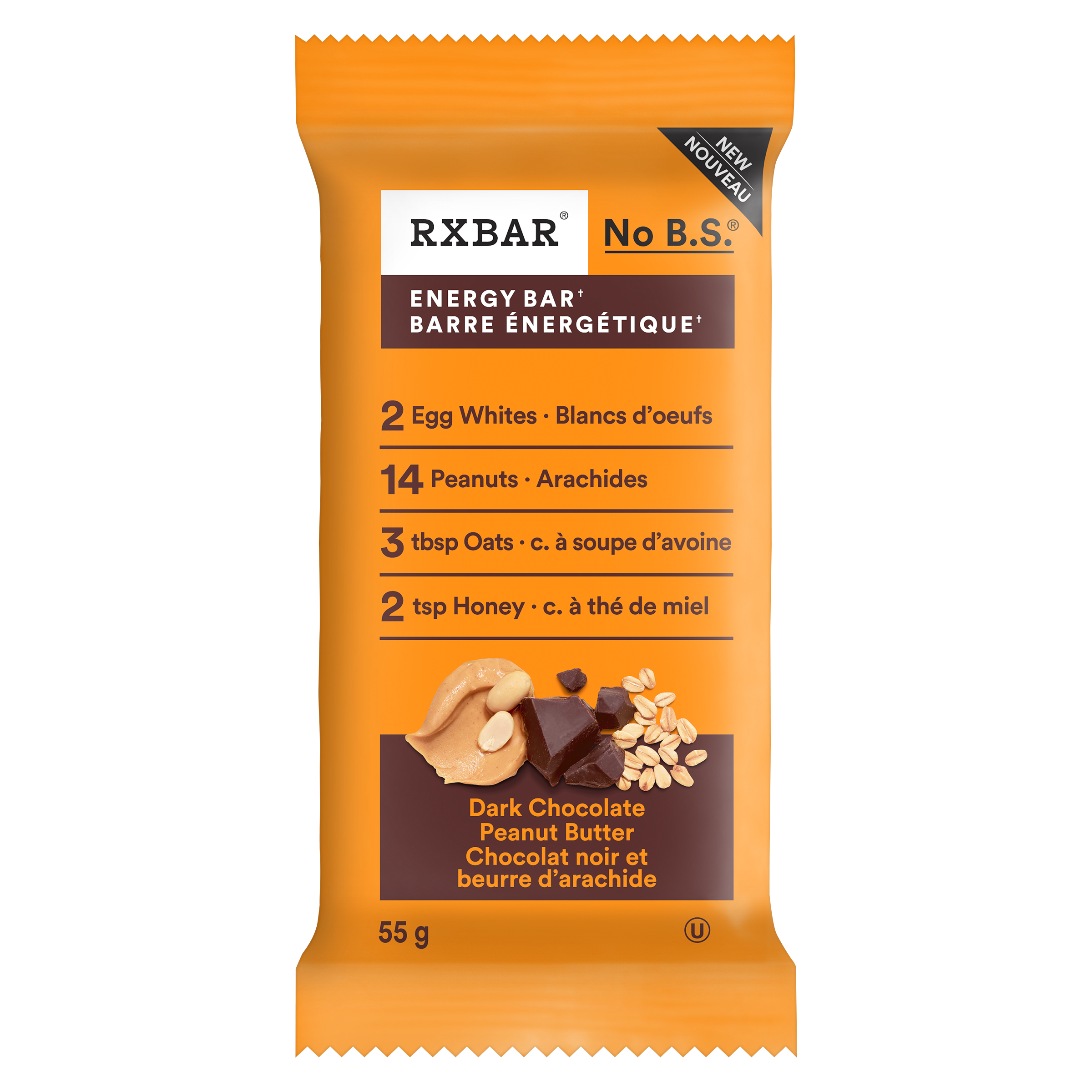 Rx Bar Dark Chocolate Peanut Butter Energy Bar