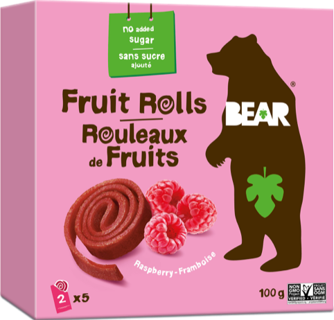 Bear Raspberry Fruit Rolls