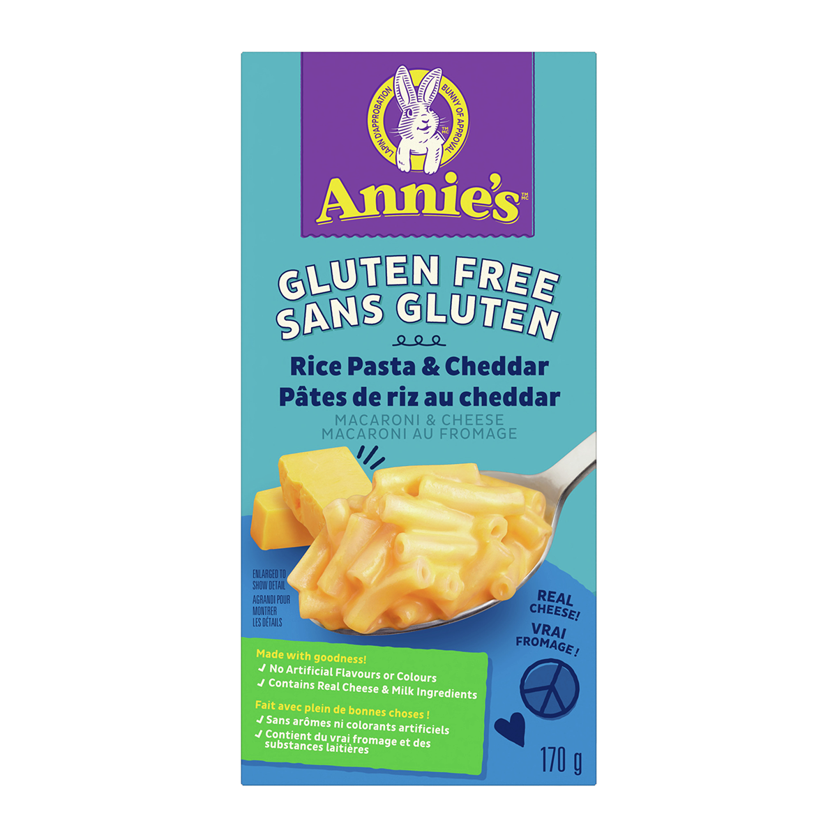 Annie's Homegrown Gluten Free Rice Pasta & Cheddar