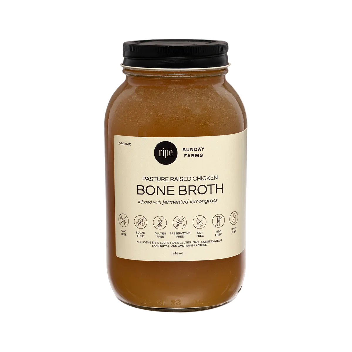 Ripe Chicken Bone Broth With Lemongrass